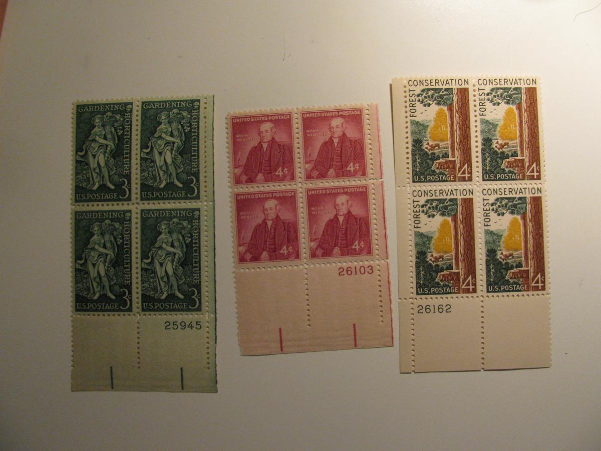 12 Vintage Unused Mint U.S. Stamps