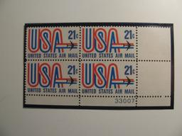 4 Vintage Unused Mint U.S. Stamps