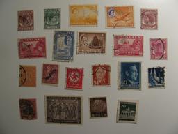 Vintage stamps set of: Germany &Malaya