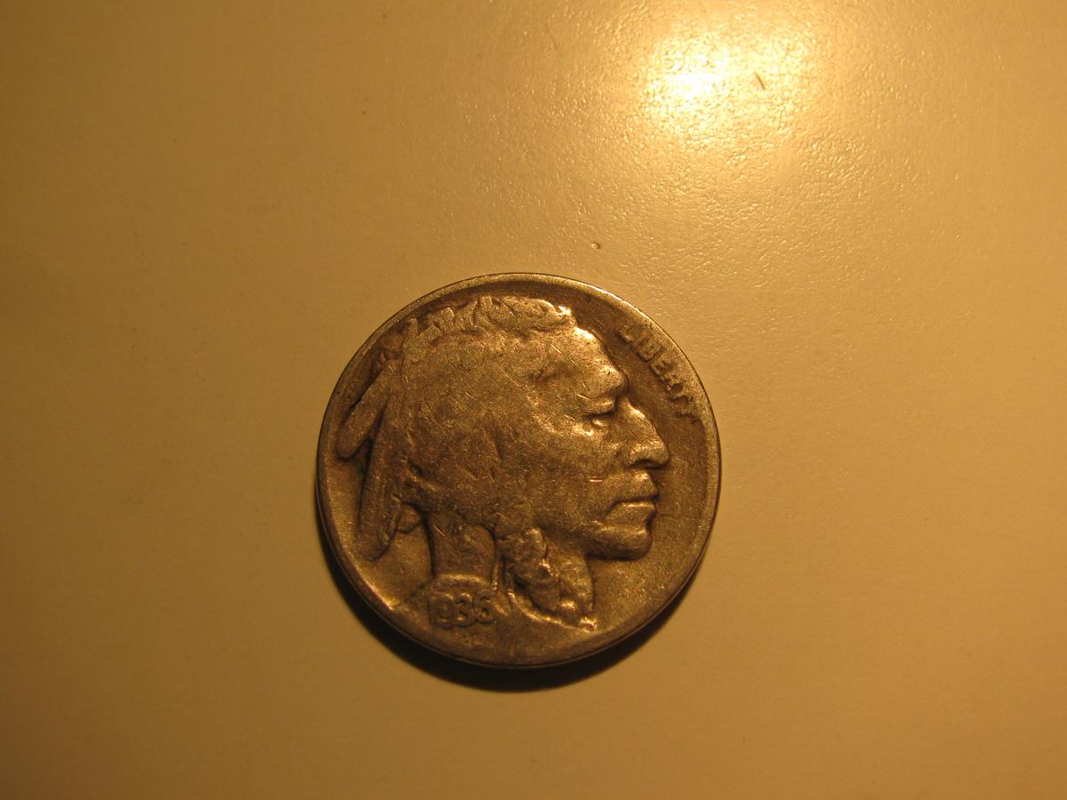 US Coins: 1936-D Buffalo 5 Cents