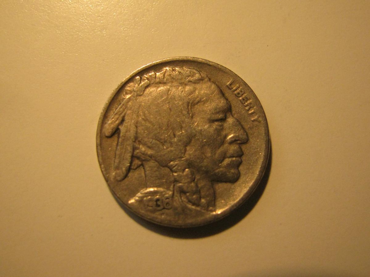 US Coins: 1936-S Buffalo 5 Cents