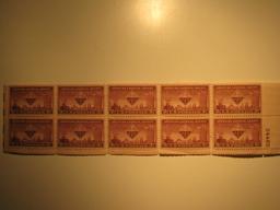 10 Vintage Unused Mint U.S. Stamps