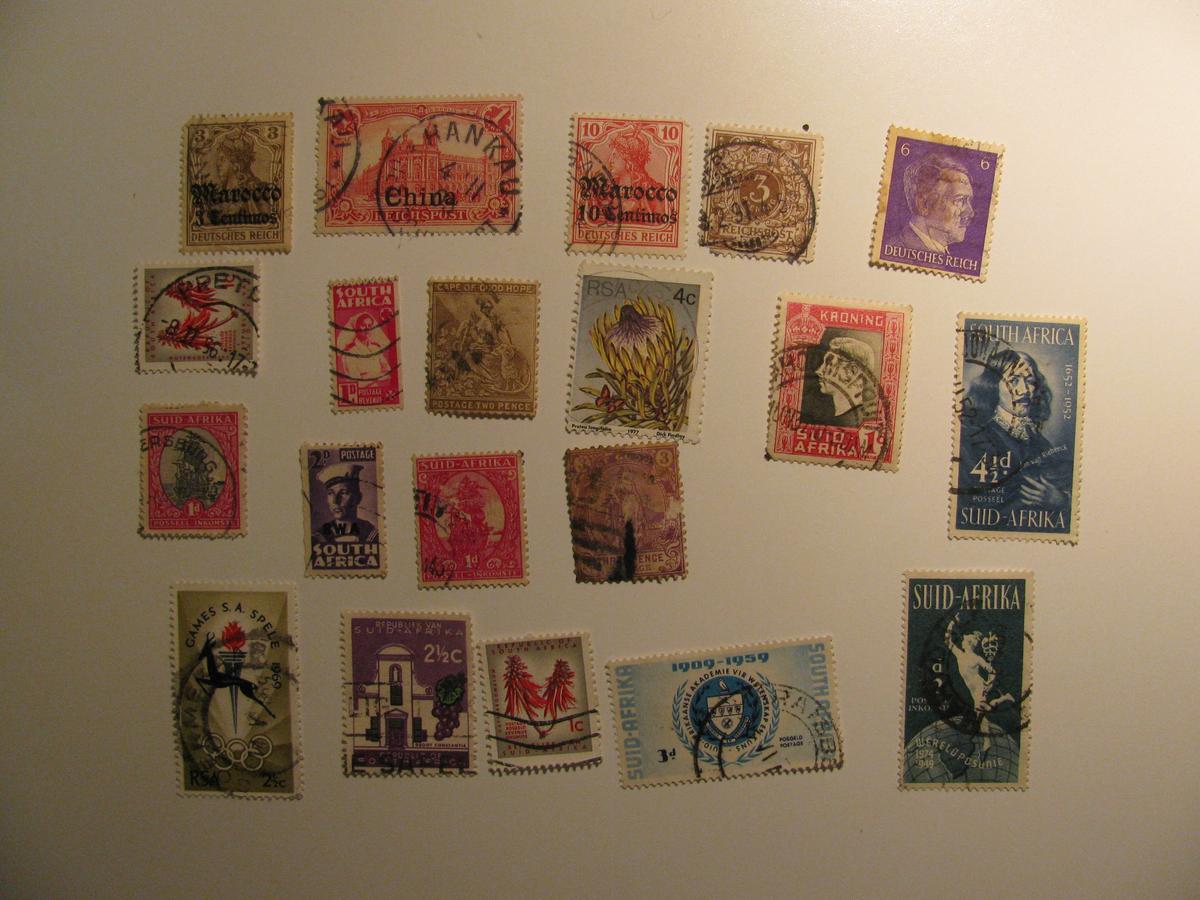 Vintage stamps set of: Germany & South Africa