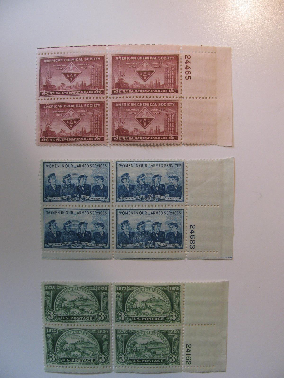 12 Vintage Unused Mint U.S. Stamps