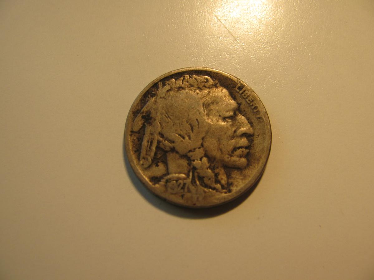 US Coins: 1927-D Buffalo 5 Cents