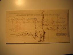 Vintage Check: 1835 Ohio Life Insurance & Trust Company