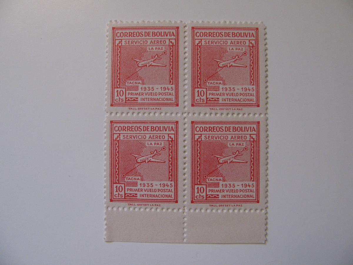 4 Bolivia Unused  Stamp(s)