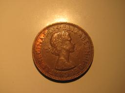 Foreign Coins: 1955 Australia Penny