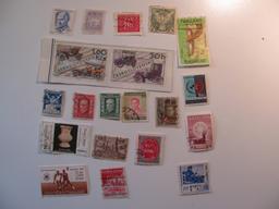 Vintage stamps set of: Thailand & Czekoslovakia