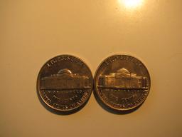 US Coins: 2x1964-D BU/Clean 5 Cents