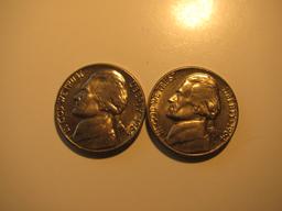 US Coins: 2x1964-D BU/Clean 5 Cents