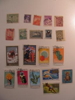 Vintage stamps set of: Turkey & Mongolia