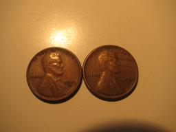 US Coins: 2x1929-S Wheat Pennies