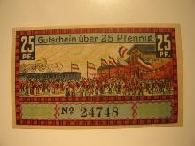 Foreign Currency: Germany 25 Pfennig Notgeld (UNC)