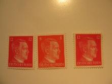 3 Nazi Germany Unused Stamp(s)