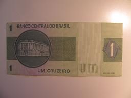 Foreign Currency: Brazil 1 Cruzeiro