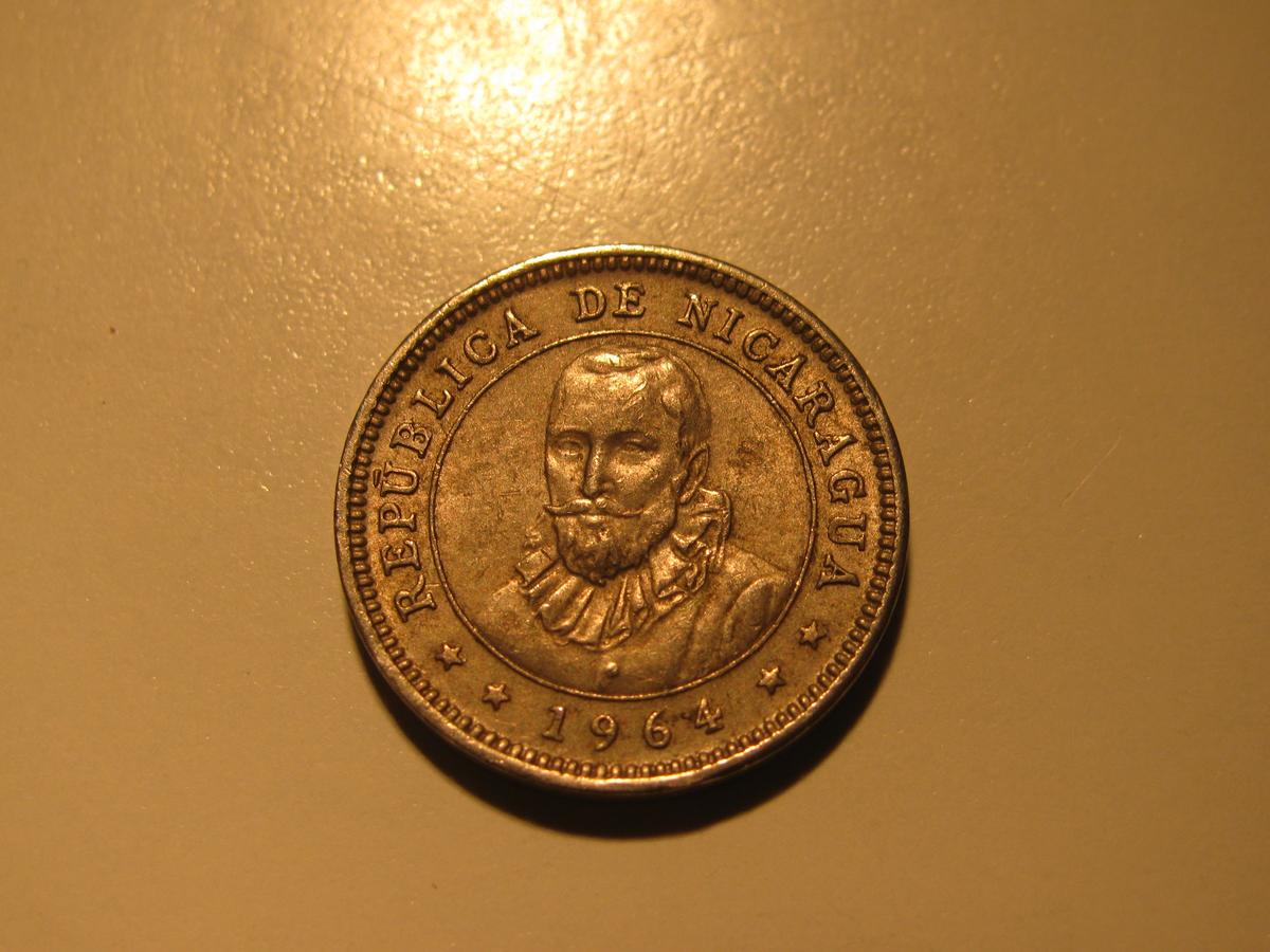 Foreign Coins: 1964 Nicaragua 5 Centavos