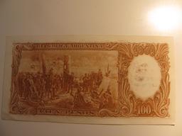 Foreign Currency: Argentina 100 Pesos (Crisp)