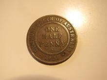 1921 Australia 1/2 Penny