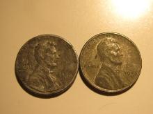 US Coins 2x 1943-D Steel pennies