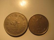 Foreign Coins:  1974 & 1997 Hong Kong Dollars