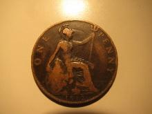 Foreign Coins: 1912 Great Britain Penny