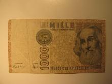 Foreign Currency: Italy 1,000 Lire