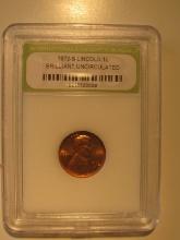 US Coins: 1972-S Lincoln 1 c Briliant Uncirculated