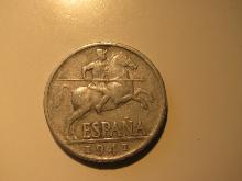 1941 (WWII) Spain 10 Centimos