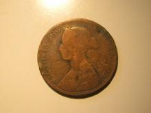 1862 Great Britain 1/2 Penny (Queen Victoria Era)