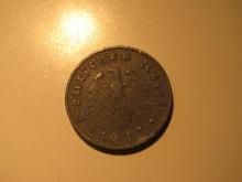 Foreign Coins: 1940 (WWII) Nazi Germany  10 Pfennig