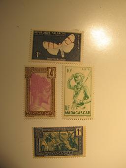 4 Madagascar Unused  Stamp(s)