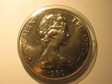 1980 Iseland of Man Queen Mother Crown big and heavy coin