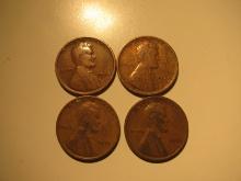 US Coins: 4x1926 Wheat Pennies