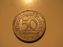 Foreign Coins: 1922 Germany 50 Pfennig