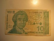 Foreign Currency: Croatia 100 Dinara