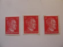 3 Nazi Germany Unused Stamp(s)