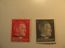 2 Nazi Occupied Ukraine Unused  Stamp(s)