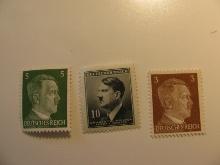 3  Nazi Germany Unused  Stamp(s)