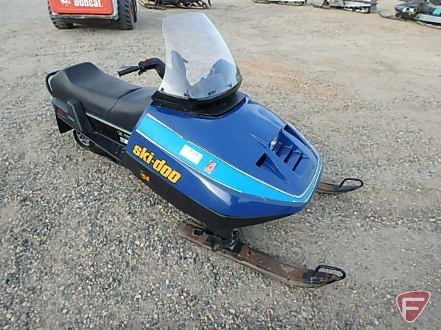 1987 Bombardier Ski-Doo Stratos 496 cc snowmobile, VIN 36240, 2,925 miles showing