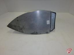 GE Dry iron with rest and advertising picture 13inHx10inW