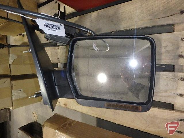 Power right side mirror with turn signal
