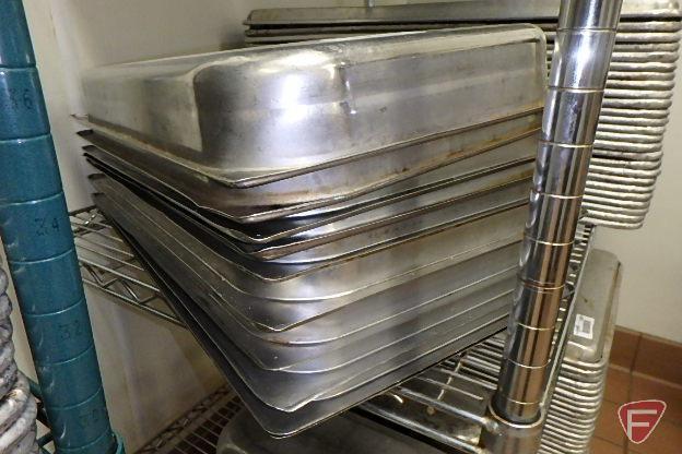 (10) full size stainless steel 2-1/2in deep pans