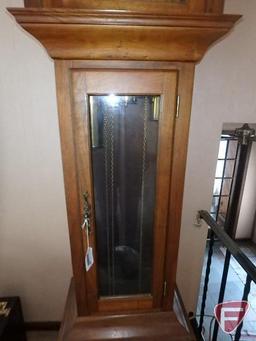 Grandfather clock, wound tight