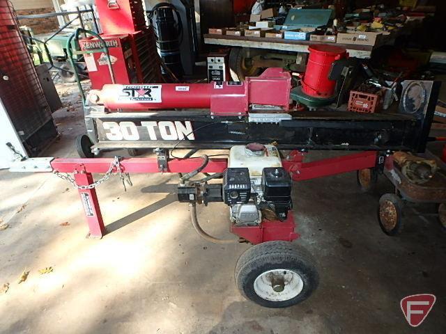 North Star 30 ton log splitter, vertical and horizontal split, Honda GX160 engine