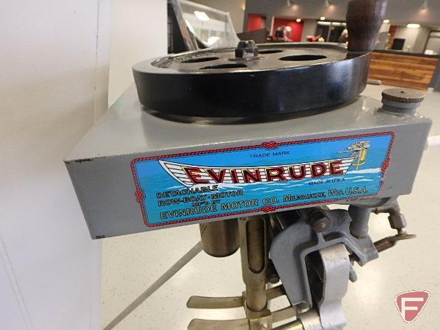 1913 2HP Evinrude row boat motor, complete with tiller handle and ignition system