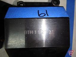 (2) BTH 1-1/2"X2" tool holders, appears unused