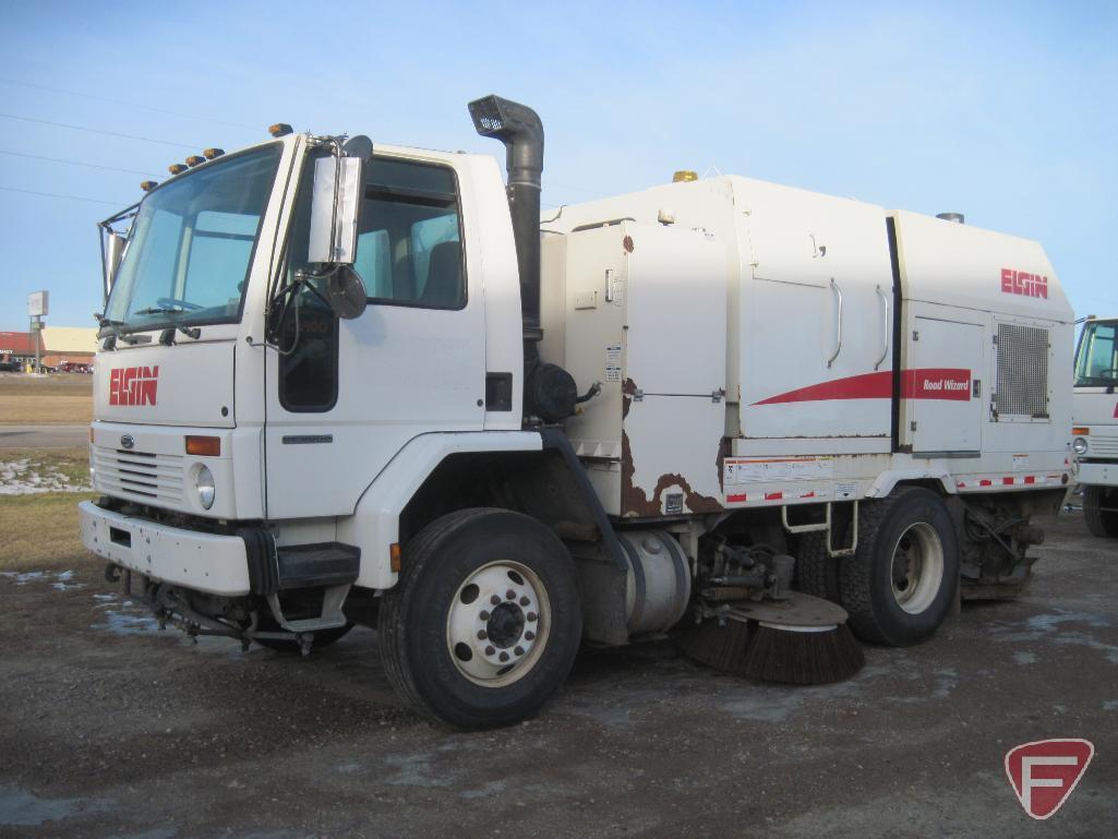 2007 Elgin Road Wizard Sweeper on Sterling SC8000 Truck, VIN # 49haadbv07dx58004