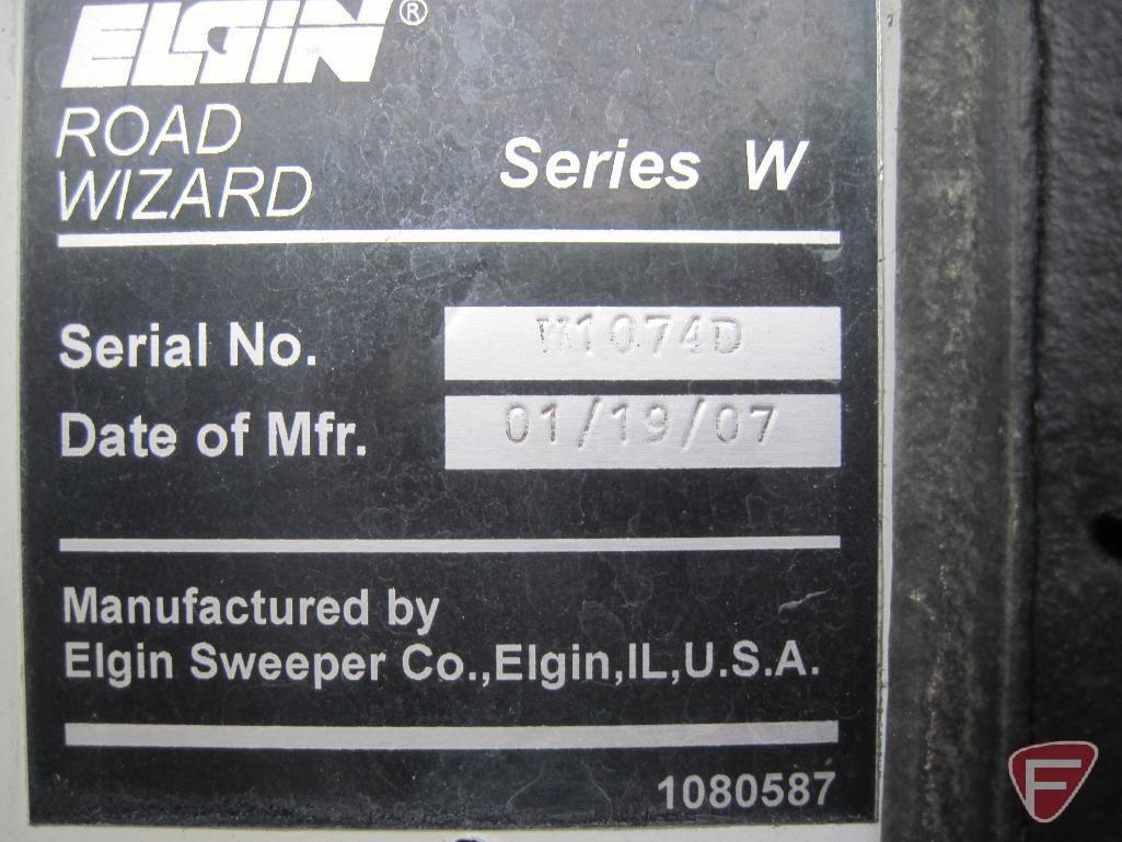 2007 Elgin Road Wizard Sweeper on Sterling SC8000 Truck, VIN # 49haadbv07dx58004