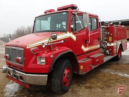 1999 Freightliner FL106 Firepumper Truck, VIN # 1FV68HDB7XH991257